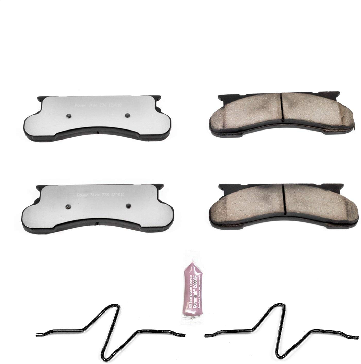 Power Stop Z36-450, Z36 Truck & Tow Carbon-Fiber Ceramic Front Brake Pads