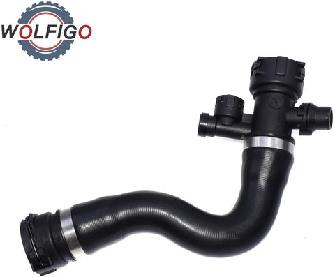 WOLFIGO Top Water Pipe Upper Radiator Coolant Hose for BMW X3 E83 2.0d 2.0i 2.5i 3.0d 3.0i 2007-2010 17123415433
