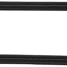 SUPERFASTRACING Black 44" Chrome Stainless Steel Flexible Universal Heater Hose Kit w/Polished Cap