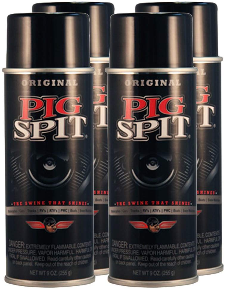 Pig Spit Original Detailer Aerosol Spray - 9 oz Can - (4) Pack