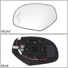 Driver/Left Side Door Rear View Mirror Glass Lens w/Heater+LED Turn Signal Replacement for 07-14 Avalanche/Silverado/Sierra
