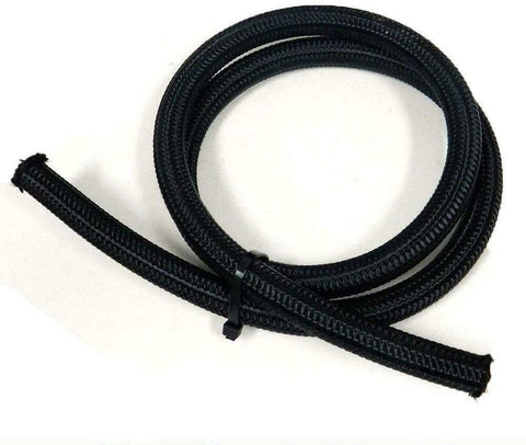 LY1122 Adcanced 10Ft/3M Black AN4 Nylon Braided Fuel Oil Coolant Gas Hose Lines 4 AN