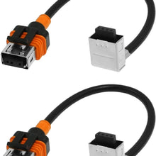 O-NEX 2x 9006 9005 Socket Female Adapter Wiring Harness Pigtail Plug Connector for Headlight or Fog Light (fits: HB4, H10, 9145)