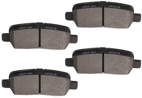 Ineedup Ceramic Brakes Pads Rear fit for 2005-2008 Buick Allure, 2005-2009 Buick LaCrosse, 2011-2013 Chevrolet Impala, 2014-2016 Chevrolet Impala Limited, 2004-2008 Pontiac Grand Prix