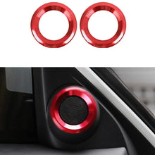 Aluminum Audio Speaker Engine Ignition Air Condition AC Switch Buttons Ring Sticker Decoration Trim for Honda Civic 10th Gen 2016-2019(Full Set)