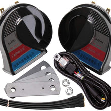 FARBIN Car Horn 12V Loud with Relay Harness,Waterproof Auto Horn Kit for Any 12V Vehicles
