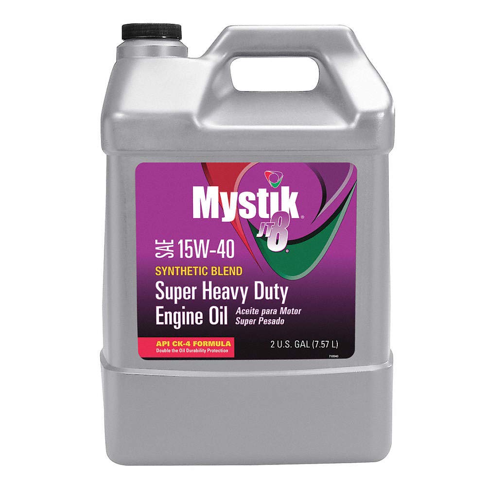 Diesel Engine Oil, 15W-40, Synthetic Blend, 2 Gal.