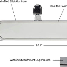 Ball Milled Billet Aluminum Interior Rear View Mirror