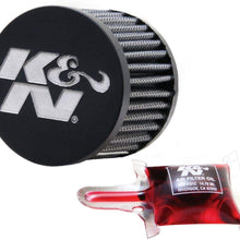 K&N Vent Air Filter/Breather: High Performance, Premium, Washable, Replacement Engine Filter: Flange Diameter: 1.25 In, Filter Height: 2.5 In, Flange Length: 0.625 In, Shape: Breather, 62-1580