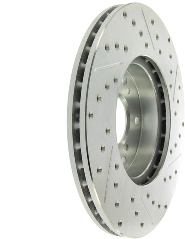 StopTech 227.40036R Select Sport Drilled and Slotted Brake Rotor; Front Right