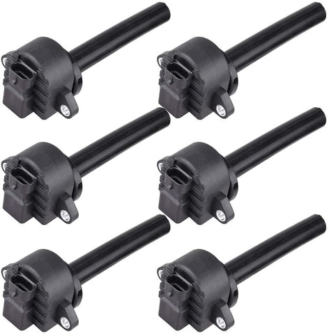 AUTOMUTO Ignition Coils Compatible with Honda Passport Isuzu Amigo/Axiom/Rodeo/Rodeo Sport/Trooper 2000-2004 Replacement for Part-numbers: UF252 C1255 (Pack of 6)
