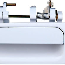 ECCPP Door Handle Exterior Outside Outer Front Driver Side for 1992-1996 Toyota Camry White