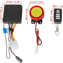 F FIERCE CYCLE 1 Set Motorcycle Scooter Bike Alarm System Engine Start Anti-Theft Security Remote Control with Connection Cable Battery 315MHz