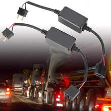 Acouto 2PCS H7 Car LED Headlight Decoder Anti-Flicker Flash Error Canceler DC12V-14V