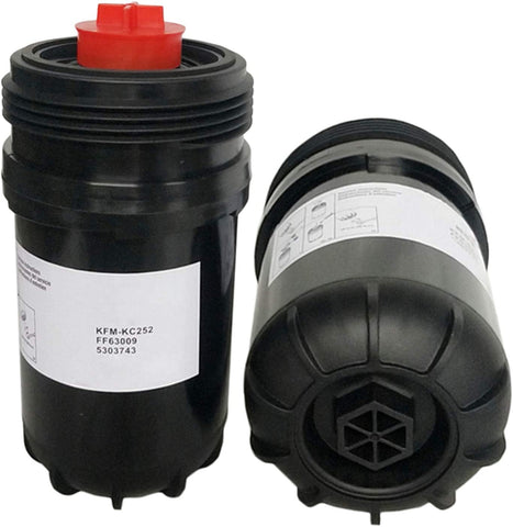 Disen parts 2X New Fuel Filter FF63009 5303743 Replaces FF63008 Element FH22168 for B- and L- Series Diesel Engines Filtration