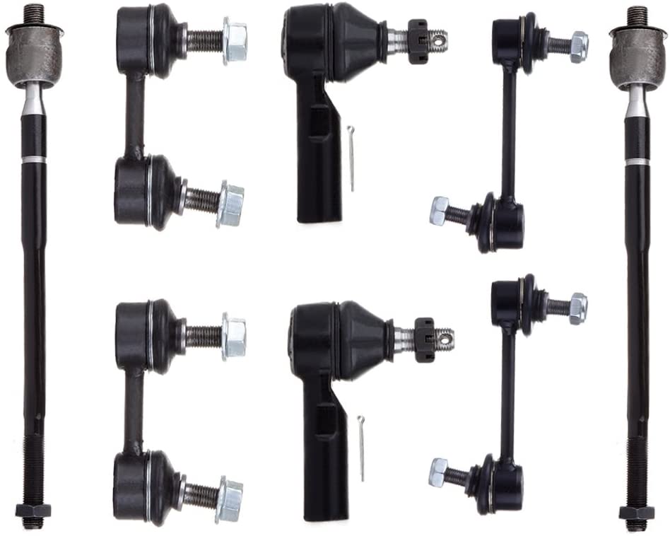 Scitoo Inner Outer Tie Rod End Front Rear Sway Bar Link Steering Set fit Toyota Corolla 1993-2002 8PC