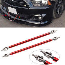 2PCS Adjustable Front Bumper Lip Splitter Strut Rod Tie Support Bars Replacement fit for Universal 150mm 5.91" (Blue)