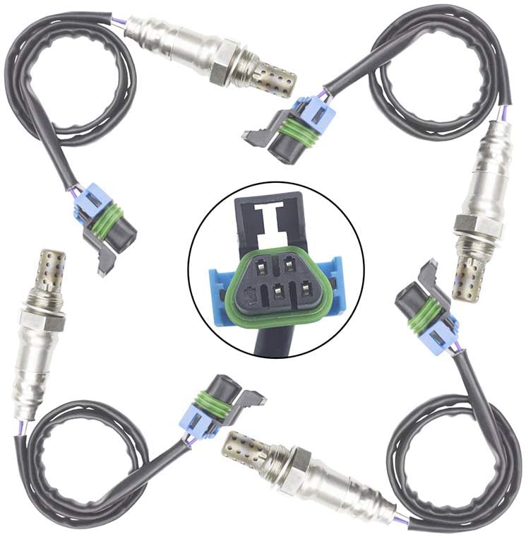 Guniang 4x Oxygen O2 Sensor 1 & 2 for 2010-2014 Buick Lacrosse Cadillac SRX 3.0L 3.6L Upper + Lower
