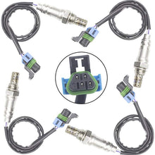 Guniang 4x Oxygen O2 Sensor 1 & 2 for 2010-2014 Buick Lacrosse Cadillac SRX 3.0L 3.6L Upper + Lower