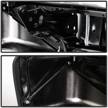 ACANII – Para Chevy Silverado/GMC Sierrsa 1500 acero cromado completo parachoques trasero con montaje de orificios de sensor