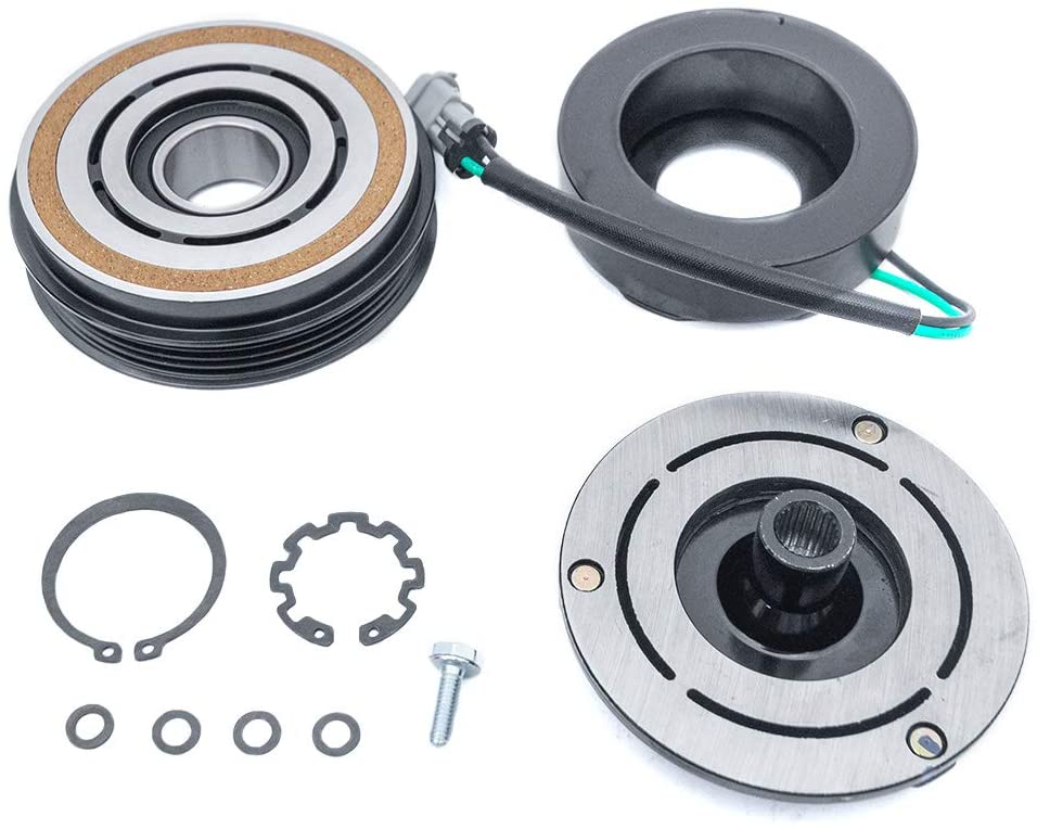 FKG AC Compressor Clutch Assembly Repair Kit CO 29002C 19130450 Fit for Cadillac Escalade, Chevy Express Silverado 1500 2500 3500 Tahoe, GMC Savana Sierra 1500 2500 3500 Yukon