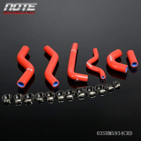 For 2006 2007 2008 KAWASAKI KXF250 KX250F Silicone Radiator Coolant Hose Pipe With Free Clamps Kit Red