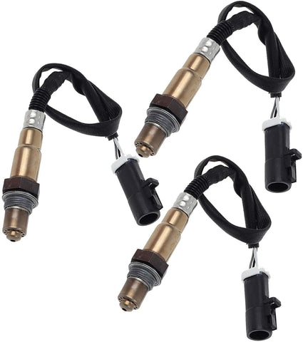 3Pcs Oxygen Sensor for 1997,1998,1999, 2000 Ford Ranger V6 4.0L 3.0L Upstream Downstream O2 Sensor 02 Sensor 234-4403