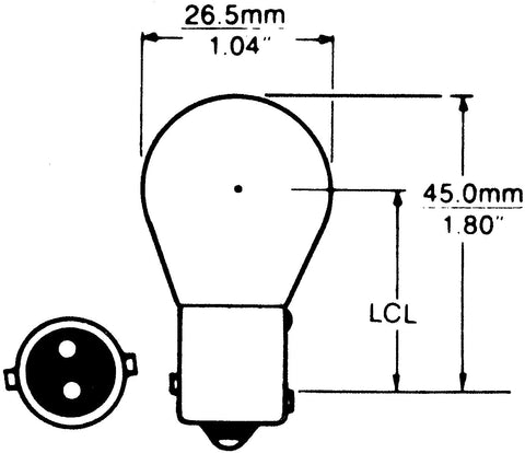 Camco 54812 RV Light Bulb (1176 Stop/Tail/Park 10/Box)