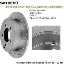 Premium Rear 2pcs Drilled & Slotted brake Rotor ANPART fit for Infiniti FX35/FX37/FX45/JX35/M35h/M37/M56/Q50/Q60/Q70/Q70L/QX60/QX70, Murano/Pathfinder/Quest