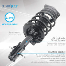 Detroit Axle - 6PC Front Strut & Coil Spring Assembly + Rear Shock Absorber and Front Sway Bars for 2007 2008 2009 2010 2011 2012 Nissan Sentra 2.0L ONLY