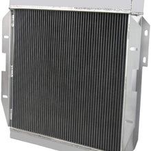 OzCoolingParts 4 Row Core All Aluminum Radiator for 1955-1957 56 Ford Thunderbird Y-Block, V8