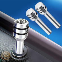 2 Pcs Car Lock Knob, Aluminum Interior Door Lock Knob Pull Pins for Car SUV Truck Automobile (Color : Silver)