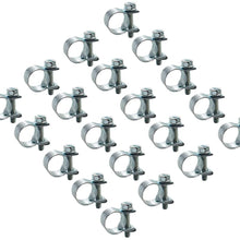 WFLNHB 20 Pcs 1/4" Fuel Injection Gas Line Style Hose Clamps 7/16" - 1/2" Dia Clip Pipe Kit for Automotive Agriculture Plant and Construction