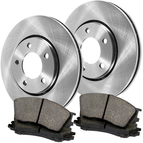 AutoDN Front Brake Disc Rotors and Metallic Brake Pads 3PCS Compatible With 720 1983