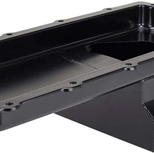 Black LS Swap Steel Oil Pan, 7 Quart