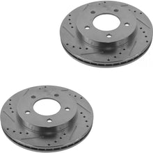 Front Performance Drilled & Slotted Brake Rotor & Posi Metallic Pad Set