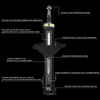 DNA Motoring SHO-OE-00024-FLR Pair Front Assembled Shock+Spring [For 93-02 Corolla]