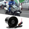 Akozon Car Speaker Horn 3 Tones Loud 12V 30W Motorcycle Megaphone Electronic Warning Siren Ambulance Blaring