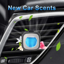 Airbreezy Car Air Freshener, 6 Car Freshener Vent Clips, 4ml Each, Long-Lasting Car Fragrance, Up to 180 Days, Blue Sky/New Car Scents