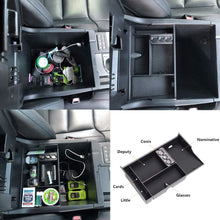 EDBETOS Center Console Organizer Tray for 2007-2019 2020 Toyota Tundra / 2008-2019 Sequoia Insert ABS Armrest Box Secondary Storage - Sequoia Tundra Accessories