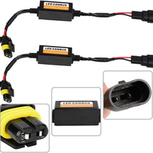 Terisass 9005 9006 9012 C12 2 Pcs LED Headlight Decoder LED Anti-Flicker Decoder Wiring Error Free Decoder