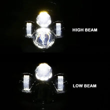 DOT Approved 90W 7 Inch Round LED Headlight High Low Beam for Jeep Wrangler 97-2017 JK TJ LJ JKU Rubicon Sahara Hummer H1 H2 Toyota Land Cruiser Dodge Dakota 2 PCS Black