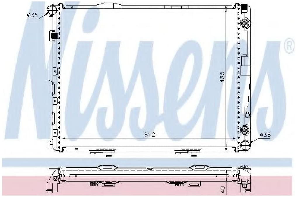 Nissens 62695A Radiator, engine cooling