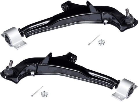 AUQDD 2PCS K620354 K620355 Left & Right Suspension Front Lower Control Arm and Ball Joint Assembly Compatible With Infiniti I30 I35 Nissan Maxima (Built After 4/1999)