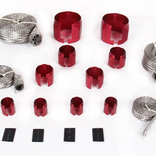 Bang4buck 4 Pieces Fuel Hose Sleeve Clamp Stainless Steel Braid Hose Engine Vacuum Fuel Heater Sleeving Kit- HSK1000-8090