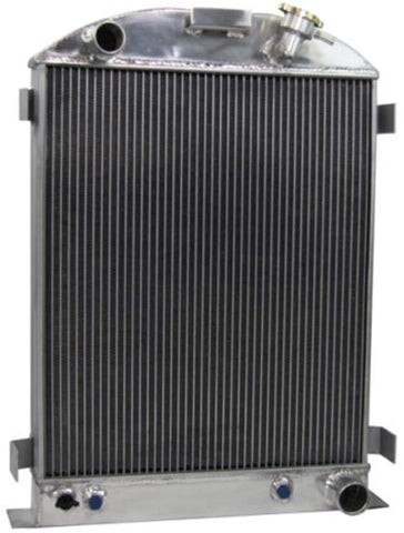 OzCoolingParts 62mm 4 Row Core Aluminum Radiator for 1930-1931 Ford Model A, 1932 Ford High Boy & Model B B,40,48,68,74,78,81 A,82 A,85 and More Models, Chevy V8 Engine