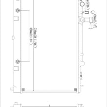 RUILIJIA Automatic AT Aluminum/Plastic Radiator 1 Row Fit 2003 2004 2005 2006 2007 2008 Mazda 6 2.3L L4 L32115200C
