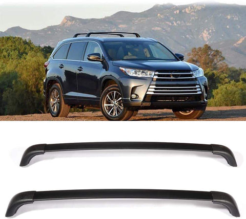 OCPTY Cross Bars Roof Rack Fit For Toyota Highlander 2014-2019 Luggage Racks Rooftop Cargo Carrier Bag Luggage Kayak Canoe Bike Snowboard Skiboard