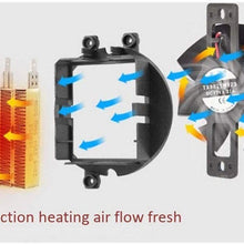 Zyyqt Mini Desktop Heater, Small Home Office Heater, Solar Dormitories Portable Air Conditioner (Color : Black)