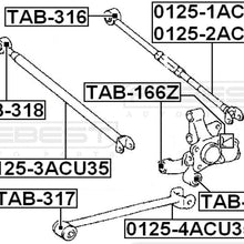 FEBEST TAB-316 Arm Bushing for Rear Track Control Rod